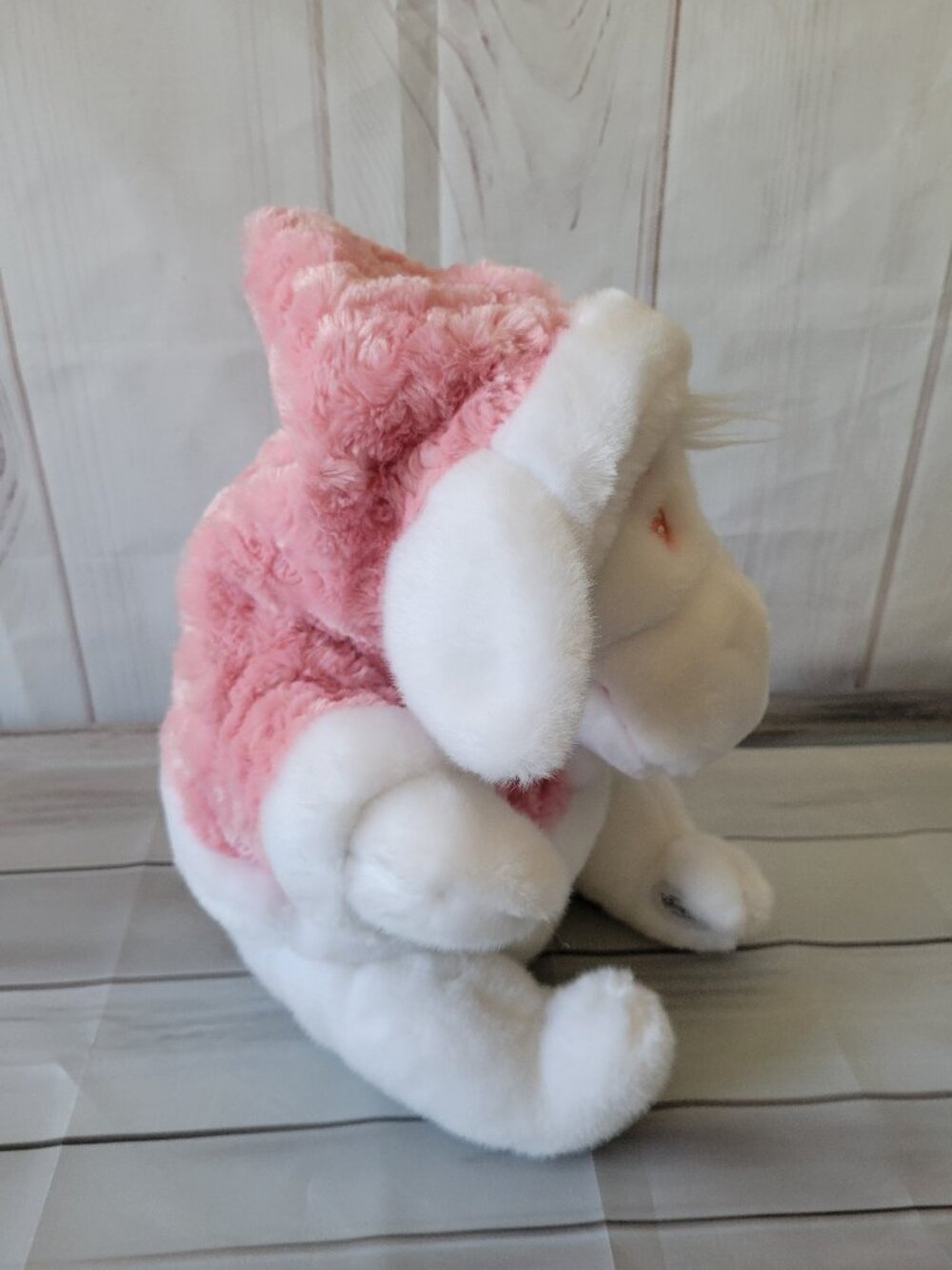Snowball Eeyore Disney Store Exclusive White Winter Plush w/ Pink Hoodie. Pooh